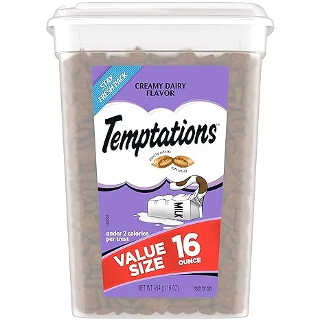 Temptations Treats for Cats, Creamy Dairy Flavor, Value Size - 454 g