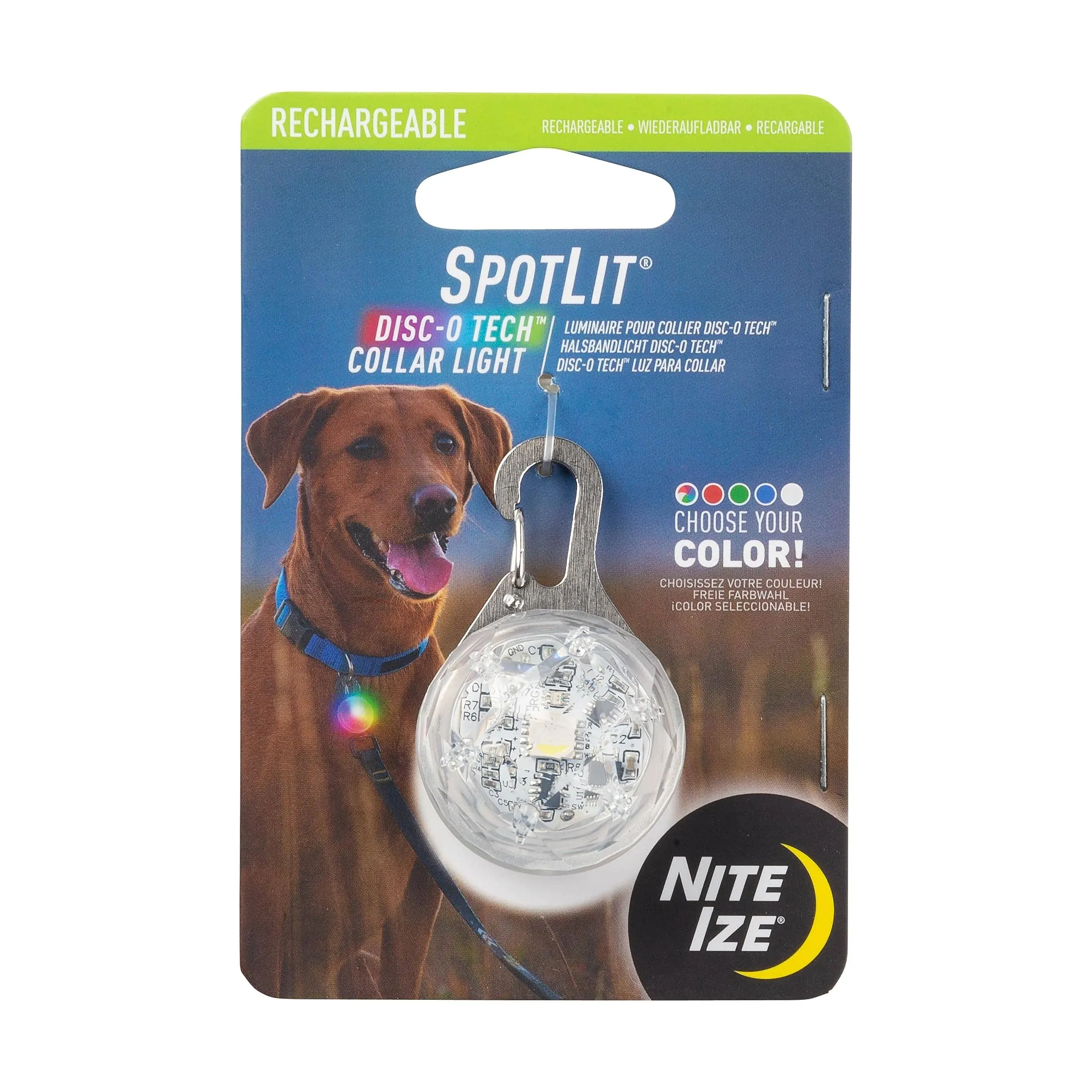 Nite Ize SpotLit Rechargeable Collar Light - Disc-O Tech