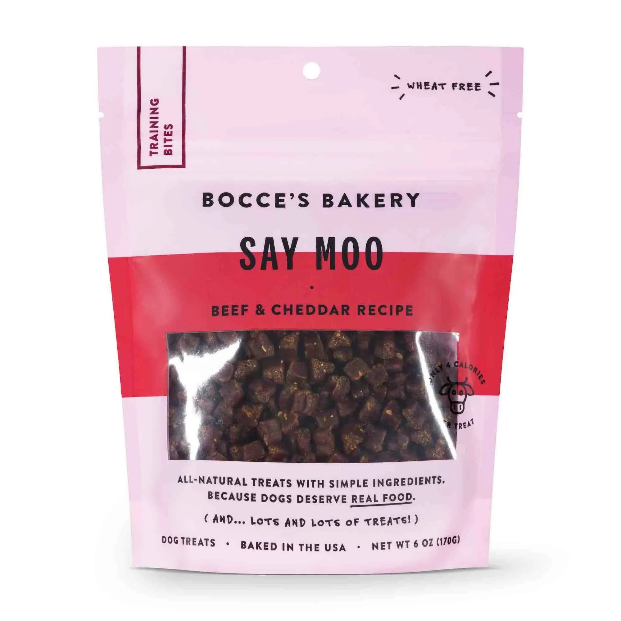 Bocce's Bakery Every Day Say Moooo Training Bites Dog Treats