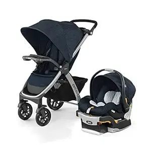 Chicco Bravo Trio Travel System Stroller with KeyFit 30 Infant Car Seat - Camden (Black)