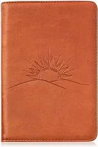 SOHOSPARK Sunrise Refillable Faux Leather Journal 6x8 Vegan Lined Writing Jou...