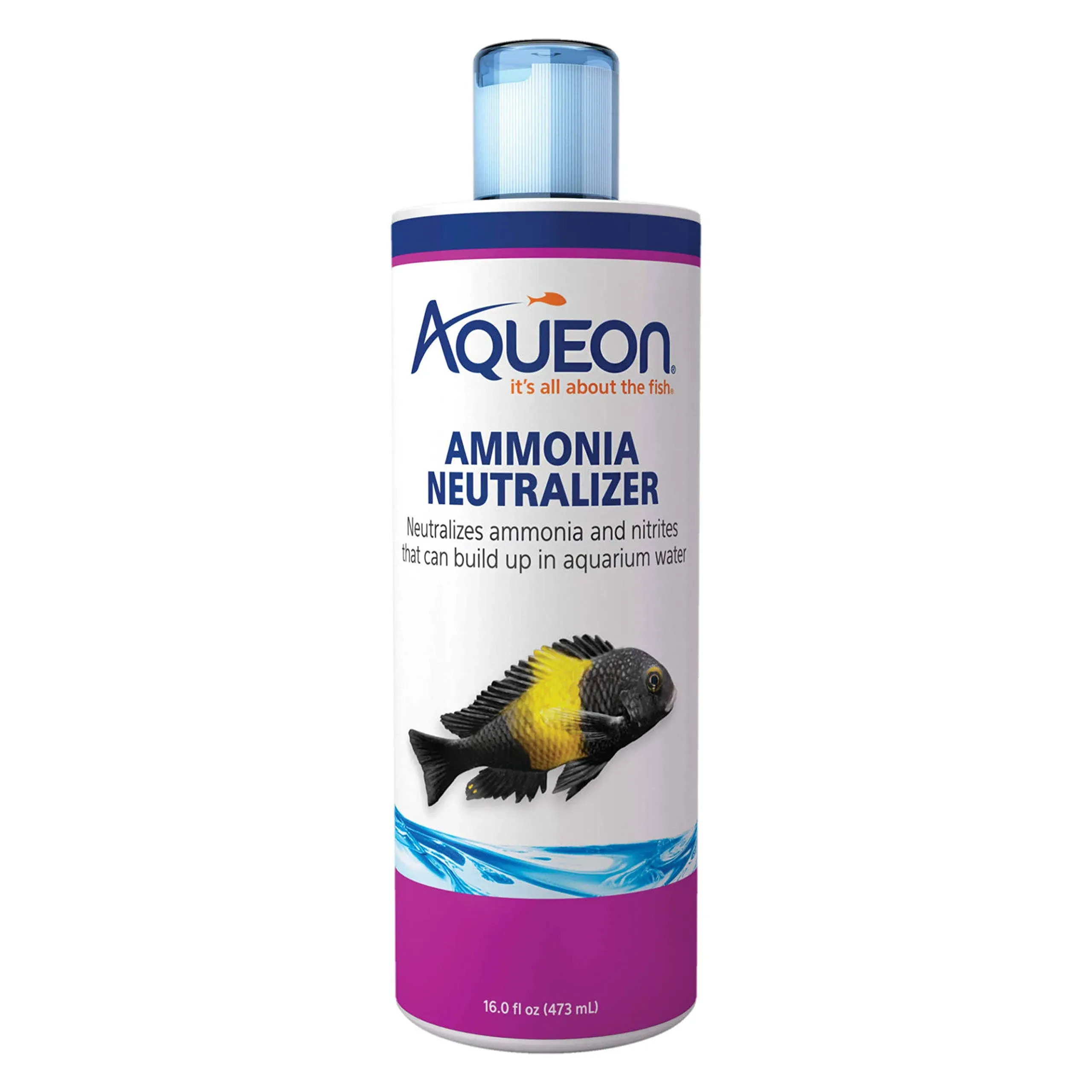 Aqueon Ammonia Neutralizer 16oz Eliminates Ammonia Nitrite Chlorine Chloramine