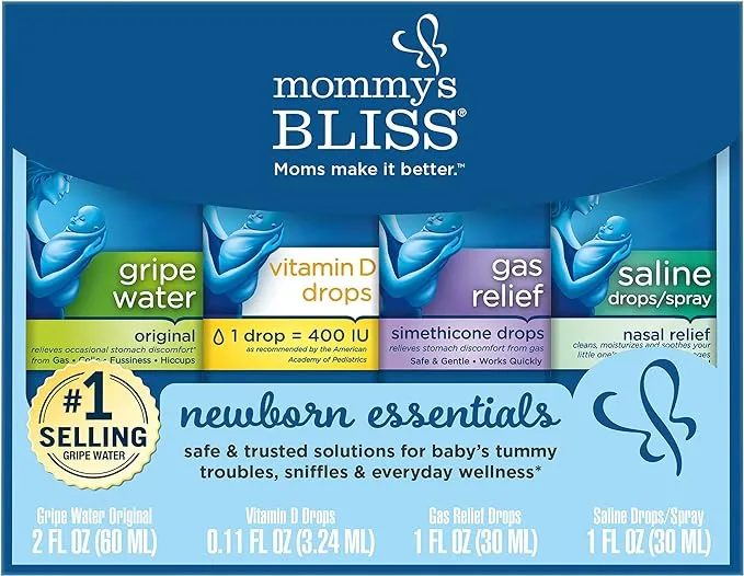 Mommy's Bliss, Newborn Essentials, 4 Piece Set