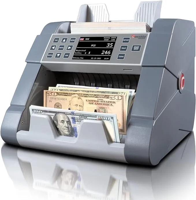 Mixed Denomination Money Counter Machine Advanced Detection USA