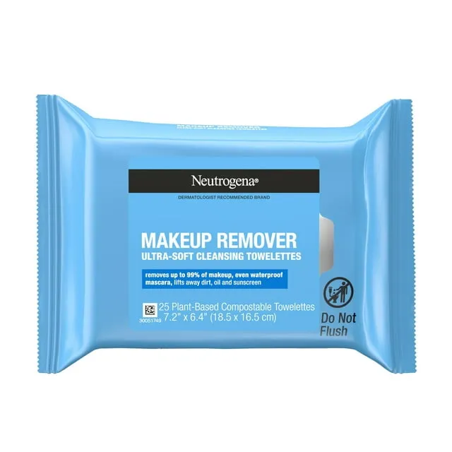 Neutrogena Makeup Remover Cleansing Towelettes Wipes 25 Pack