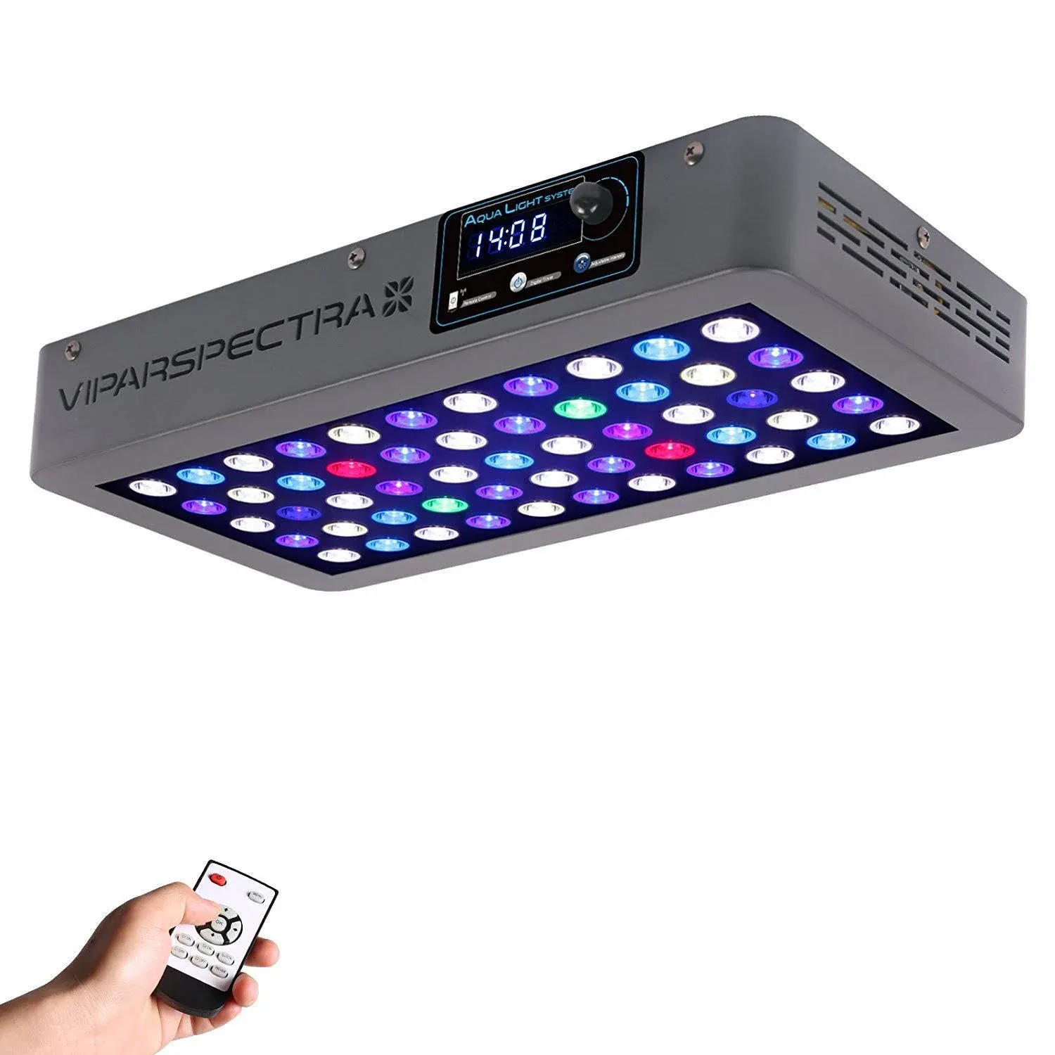 Phlizon LED Aquarium Light Full Spectrum Fish Reef Lamp Timer for All Waters SPS