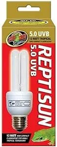 Zoo Med ReptiSun 5.0 Mini Compact Fluorescent Lamp, 13 Watts