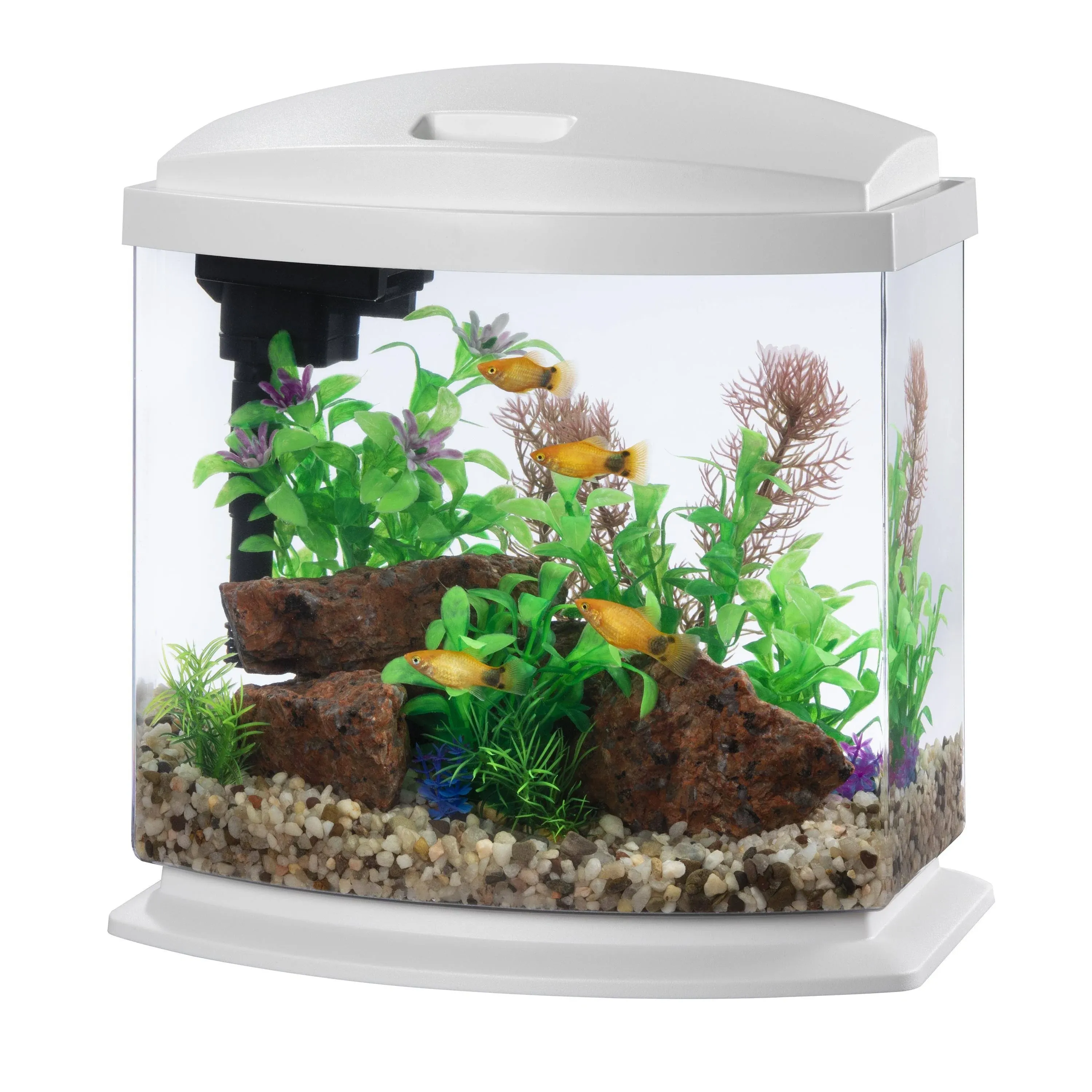 Aqueon LED MiniBow 2.5 SmartClean Aquarium Kit White - 2.5 Gallon