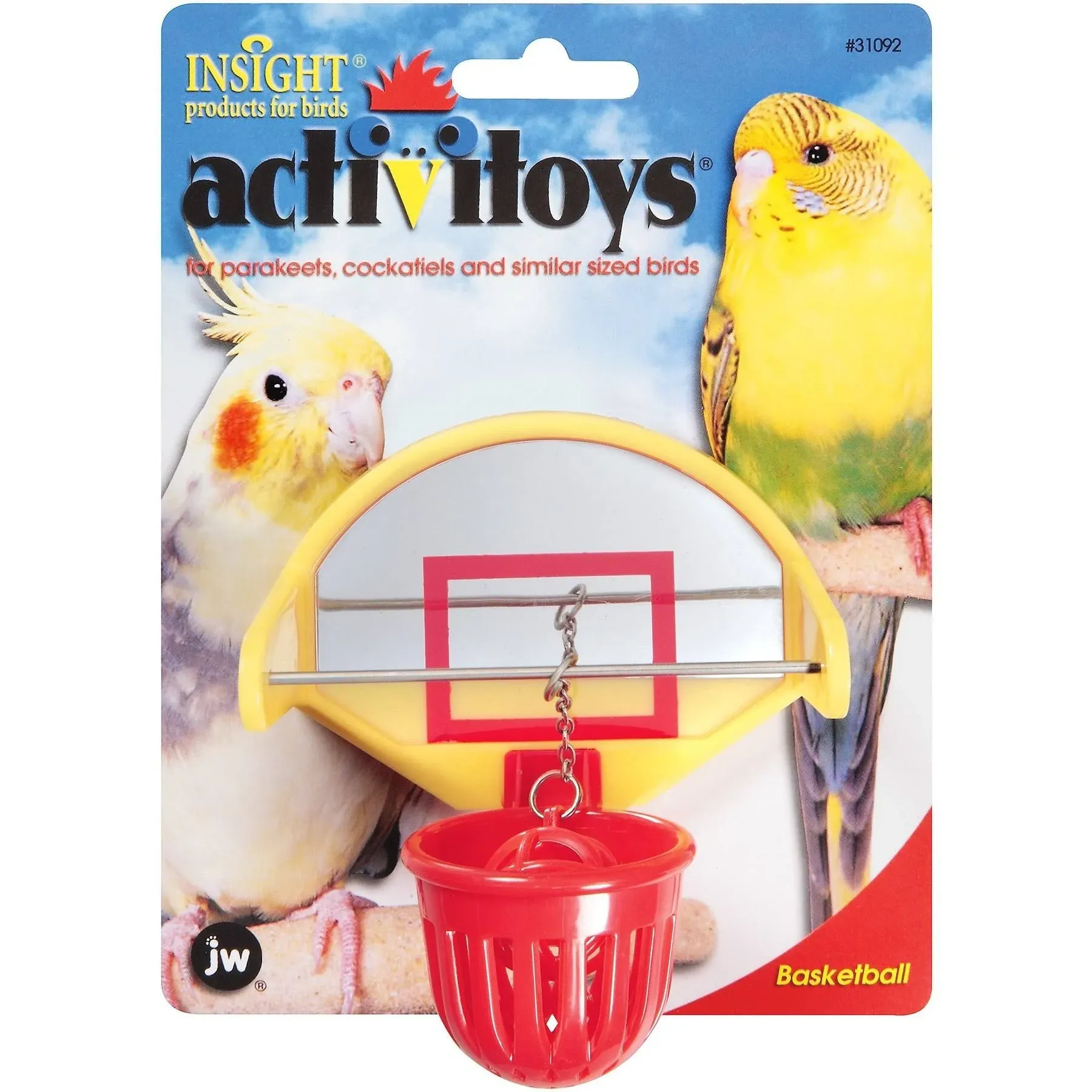 JW Pet Insight Birdie Basketball Toy