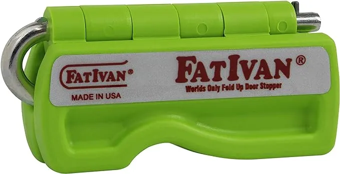 The Original Fat Ivan Fold up Doorstop Wedge with Magnet (Green)