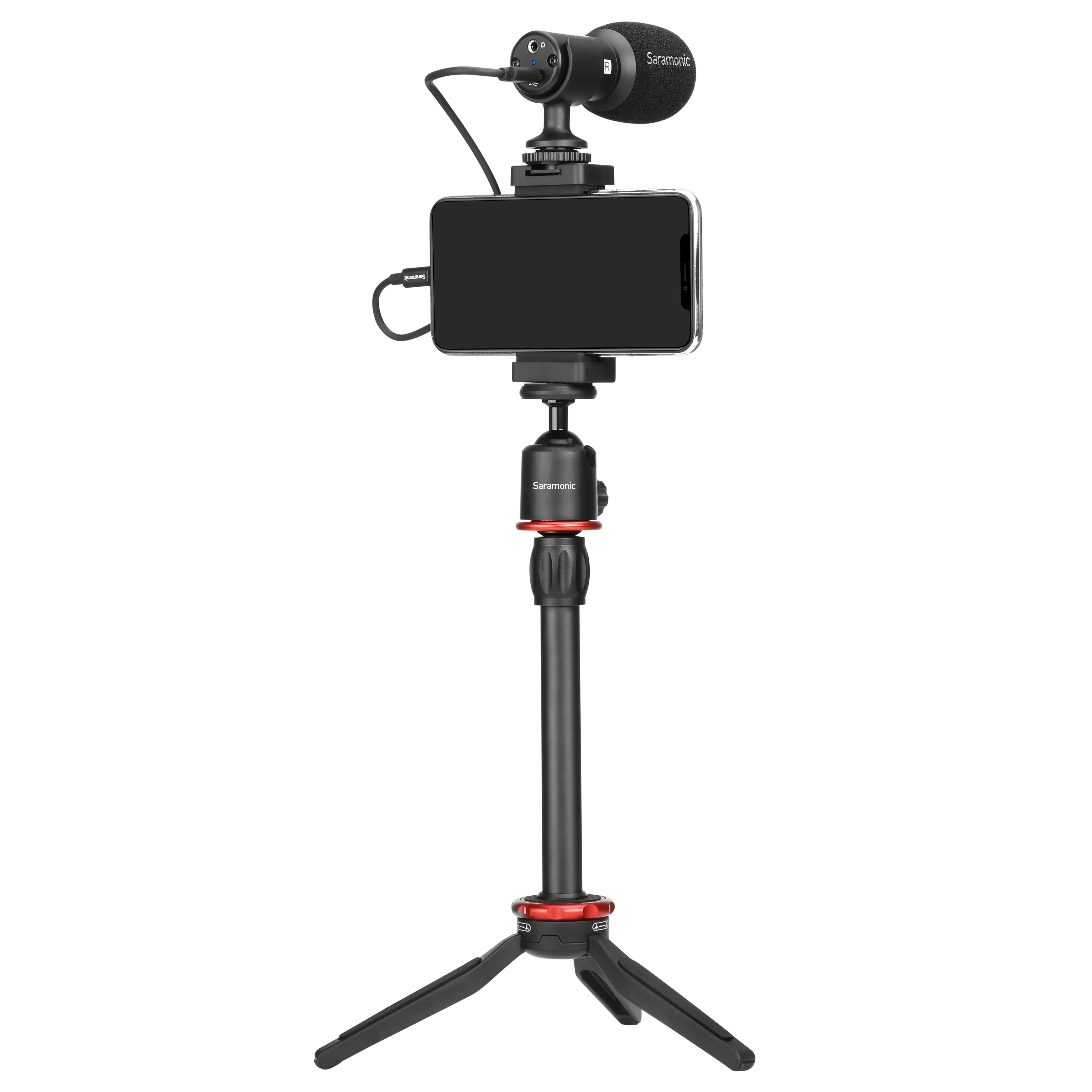 Saramonic SmartMic MTV Smartphone Video and Vlogging Kit for iPhone & Android