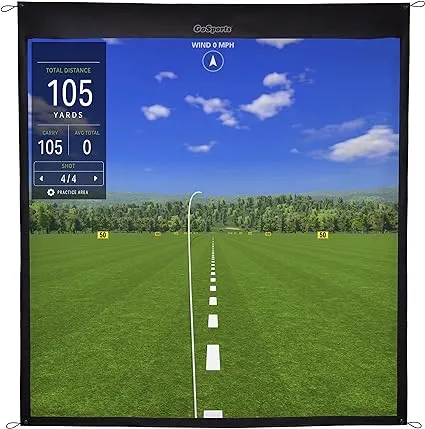 GoSports Golf Simulator Impact Screen - Choose 6.5 ft x 7 ft or 9 ft x 7 ft