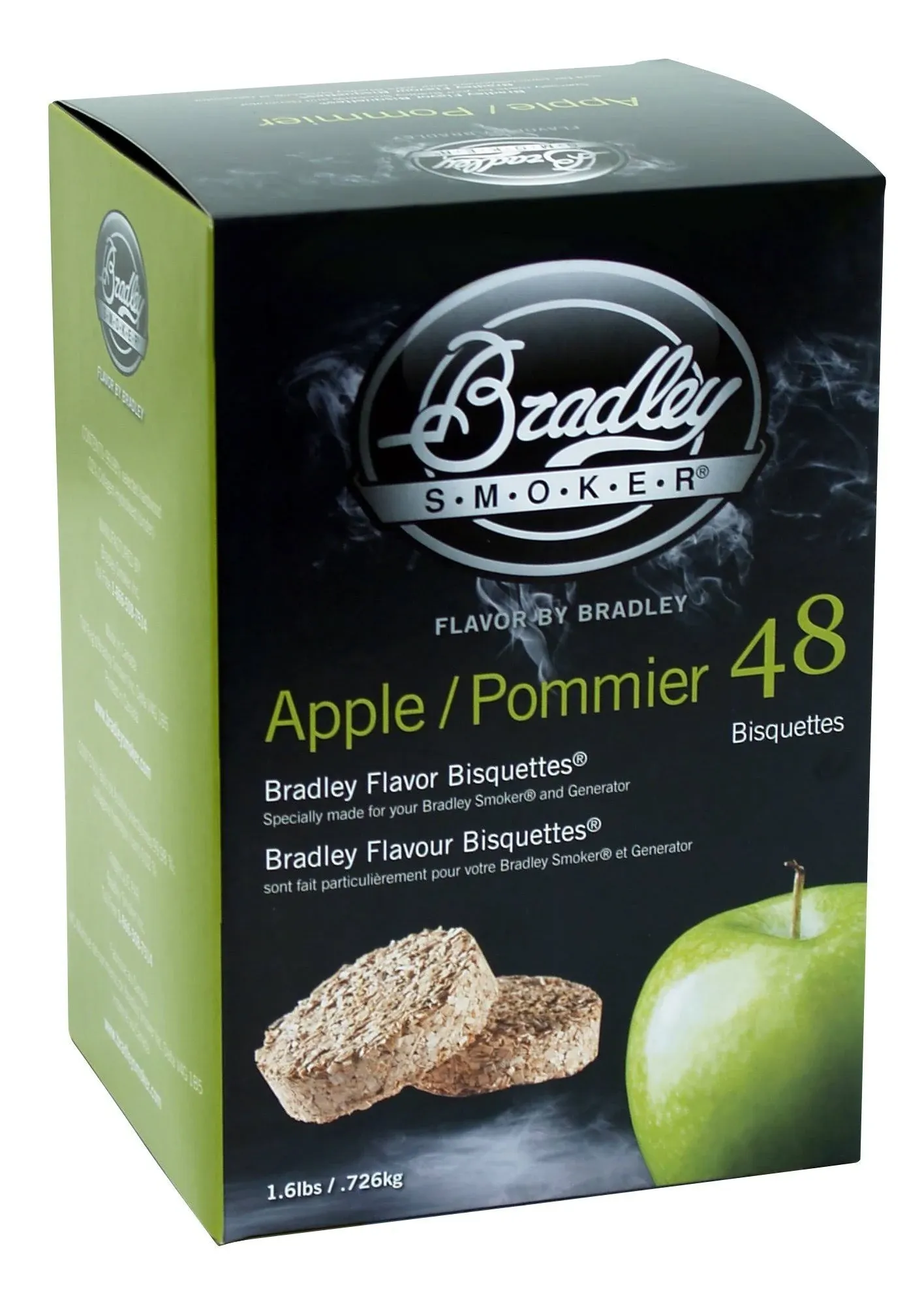 Bradley Smoker Apple Bisquettes (48 Pack)