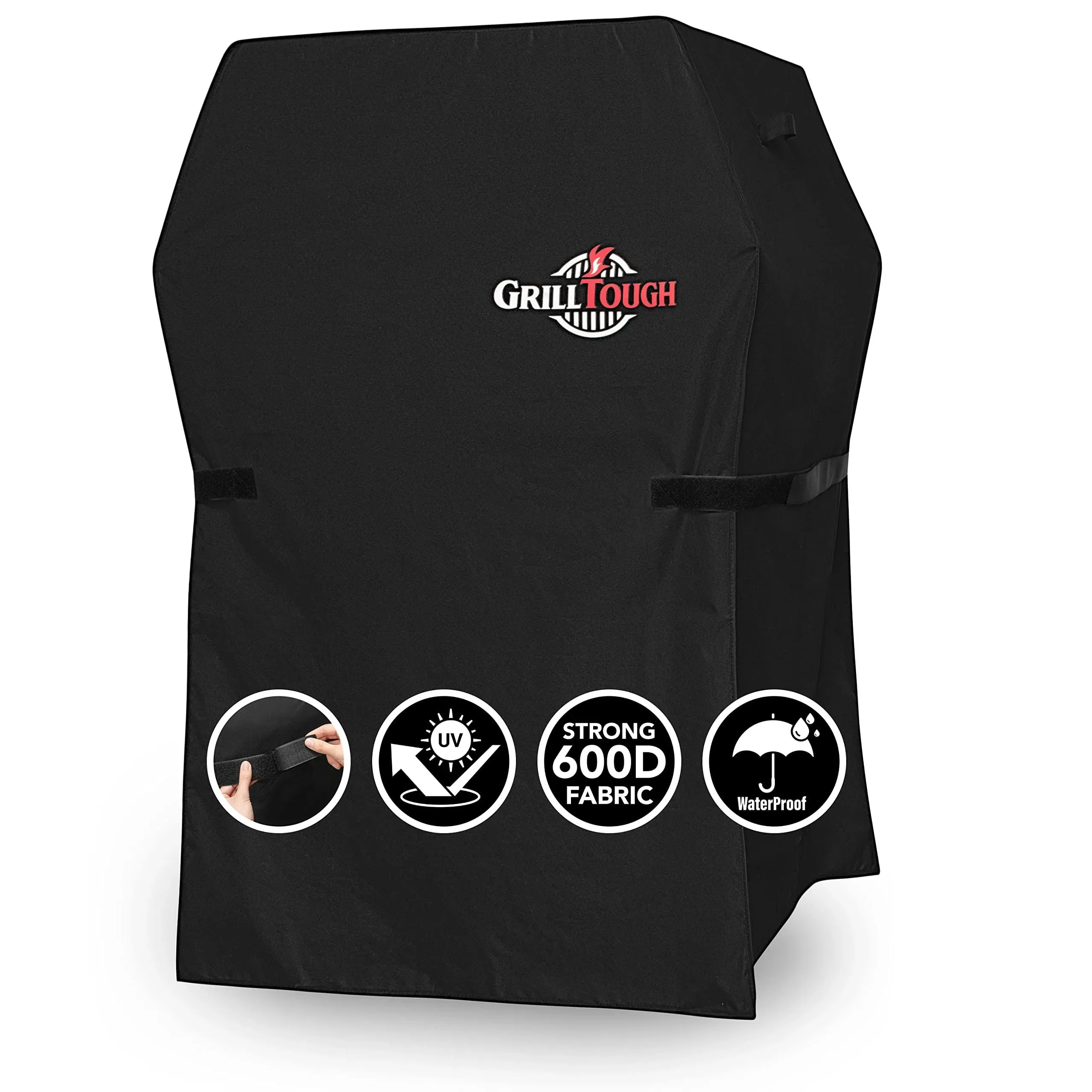 GrillTough Heavy Duty BBQ Grill Cover for Outdoor Grill, 30 inch – Waterproof, Weather Resistant, UV & Fade Resistant with Adjustable Straps – Gas