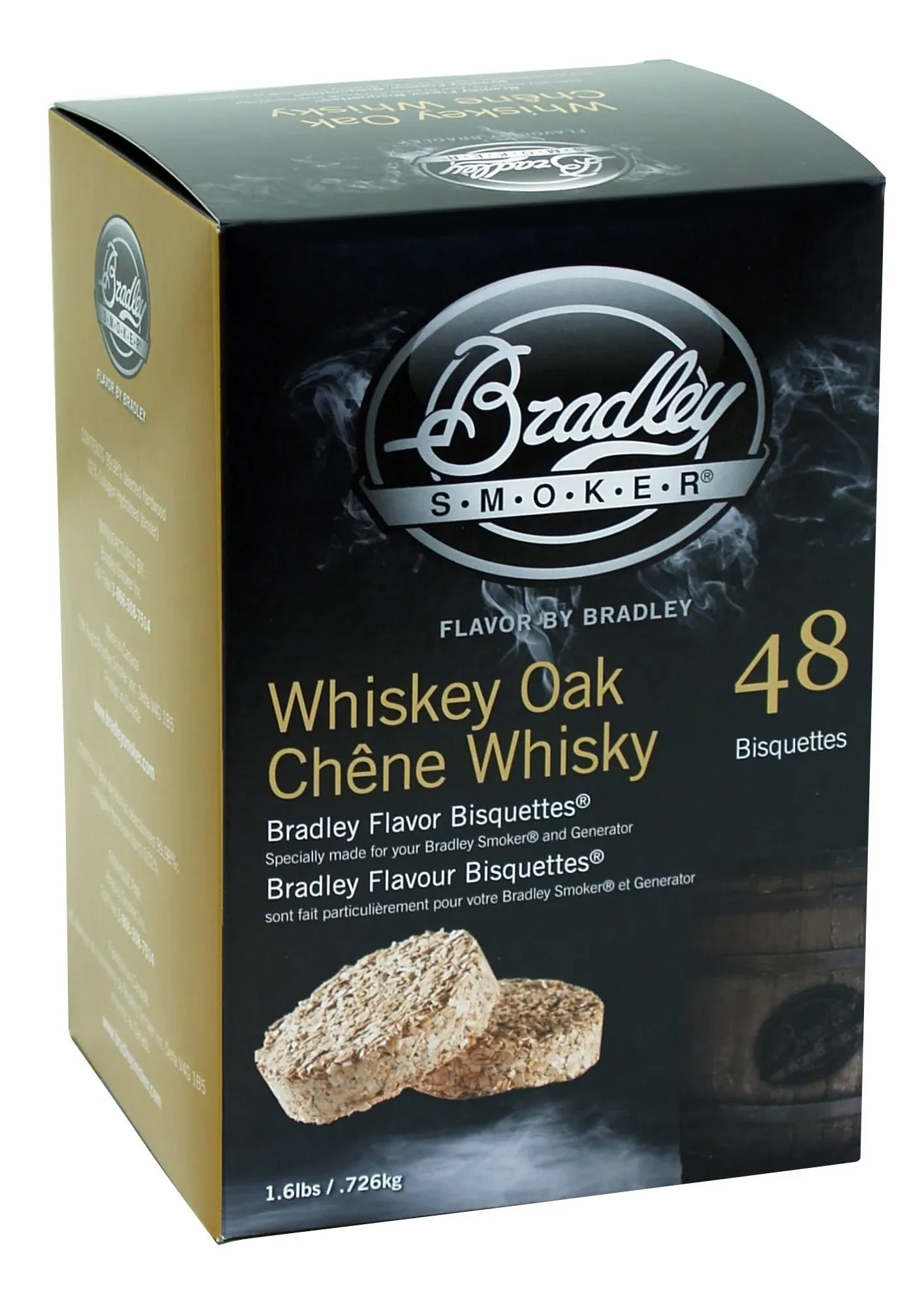 Bradley Smoker Flavor Bisquettes Whiskey Oak 48Pk