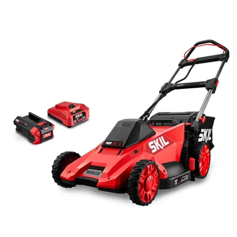 SKIL PM4910-10 40V Brushless Push Lawn Mower Kit