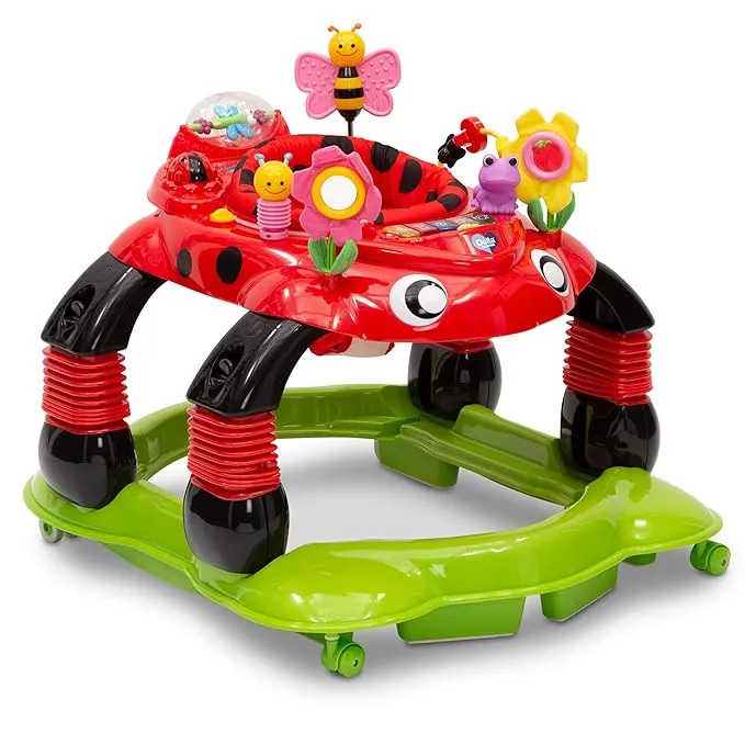 Delta Children Lil Play Station 4-in-1 Activity Walker - Sadie The Ladybug