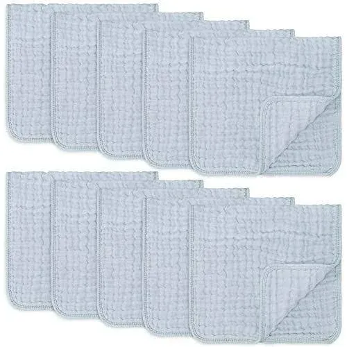 Comfy Cubs Muslin Burp Cloths - Pack of 10