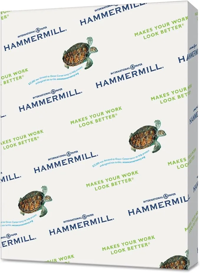 Hammermill Colored Paper, 20 lb Green Printer Paper, 8.5 x 11-1 Ream (500 Sheets) - Made in the USA, Pastel Paper, 103366R