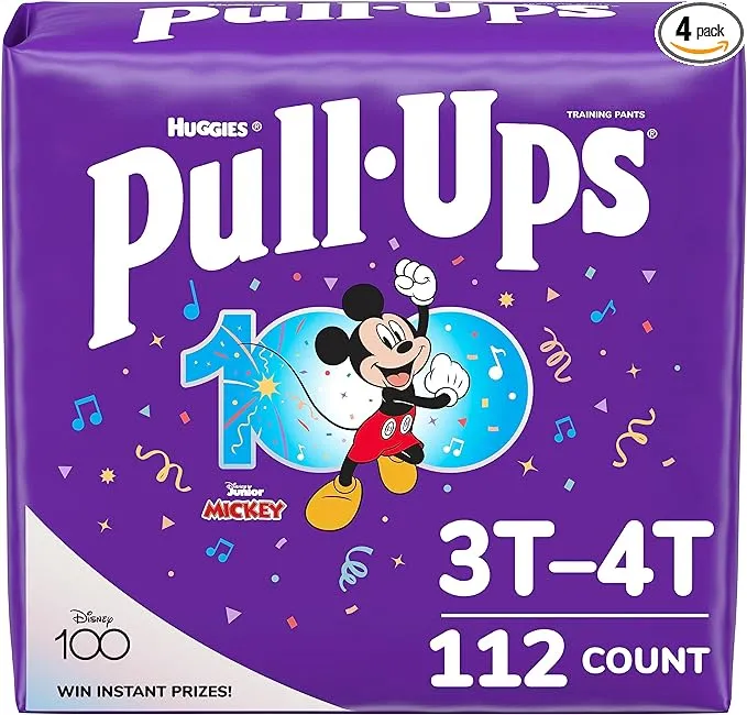 Pull-Ups Boys' Potty Training Pants Size 5, 3T-4T, 84 Ct