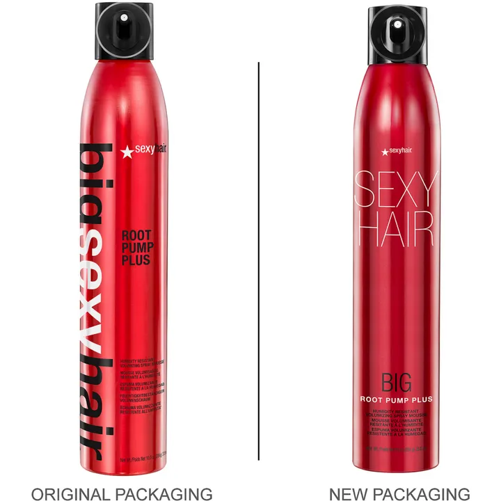 SexyHair Big Root Pump Plus Humidity Resistant Volumizing Spray Mousse | Volume with High Hold | Up to 72 Hour Humidity Resistance