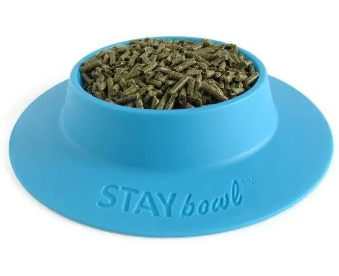 Tip-Proof Ergonomic Pet Bowl for Guinea Pig and Other Small Pets; 1/4-Cup Size; Sky Blue