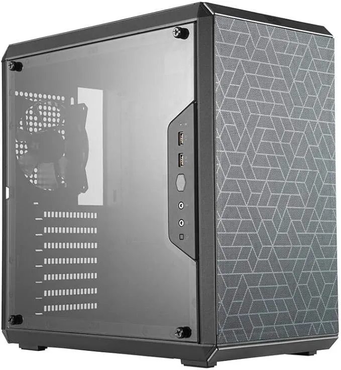 Cooler Master MasterBox Q500L Micro-ATX Tower with ATX Motherboard Support, Magnetic Dust Filter, Transparent Acrylic Side Panel, Adjustable I/O & Fully Ventilated Airflow