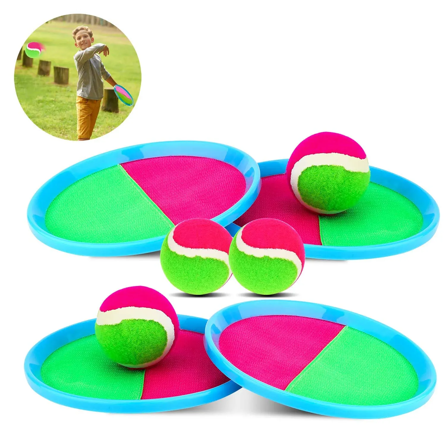 Qrooper Self-Stick Toss and Catch Game Set