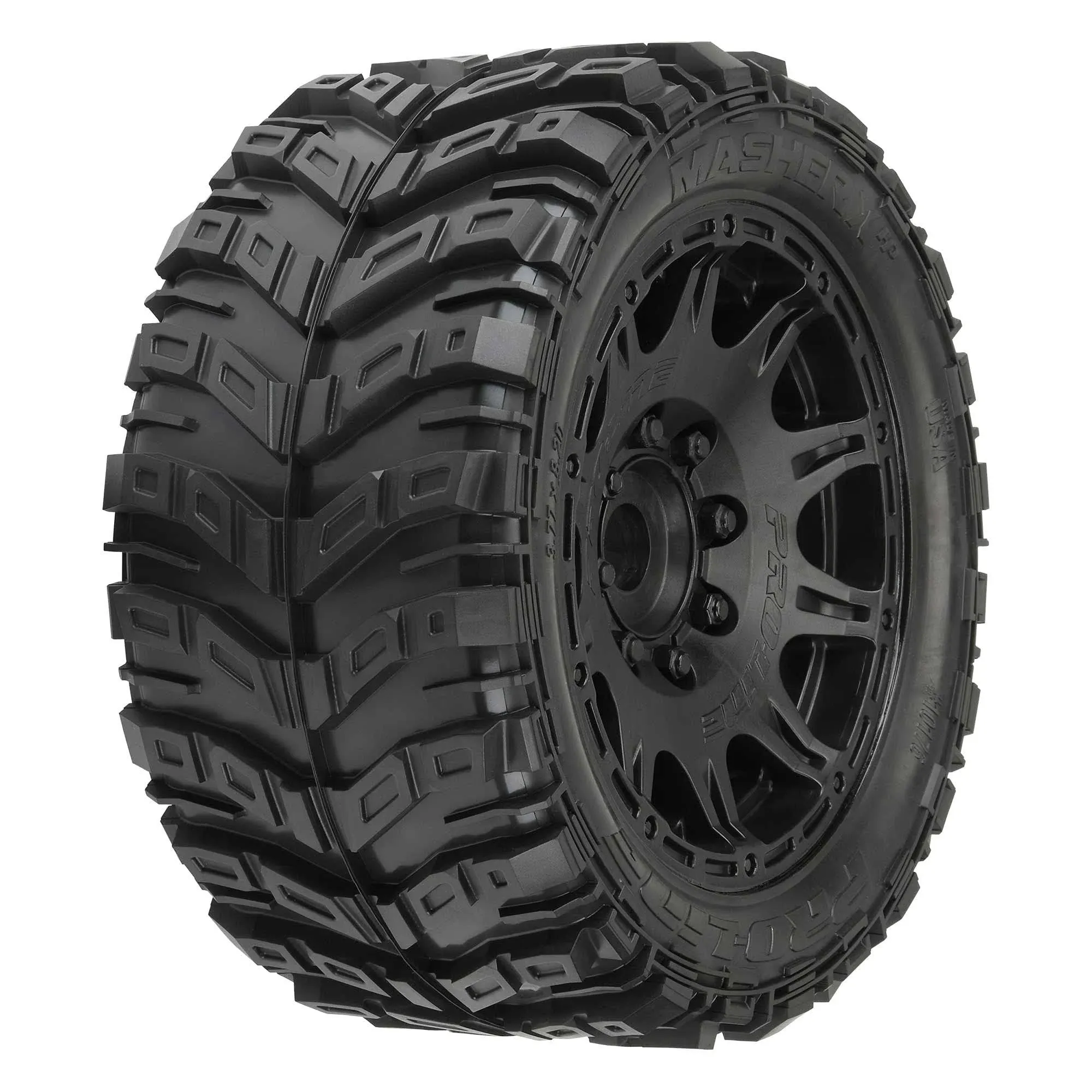 Pro-line Racing - Masher X Hp Belted Mtd Raid Blk 24mm F/r - 1017610