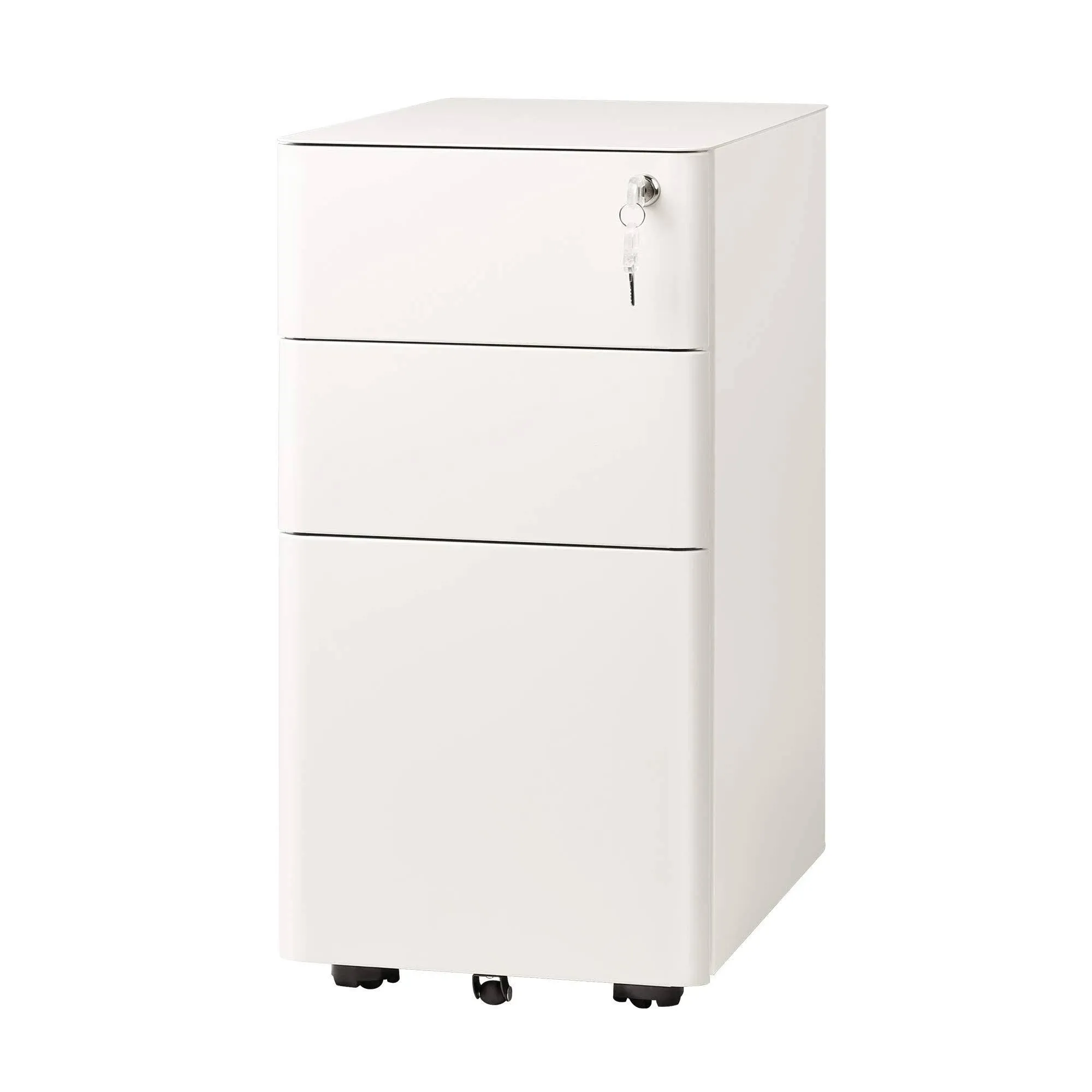 Devaise 3-Drawer Slim Vertical File Cabinet