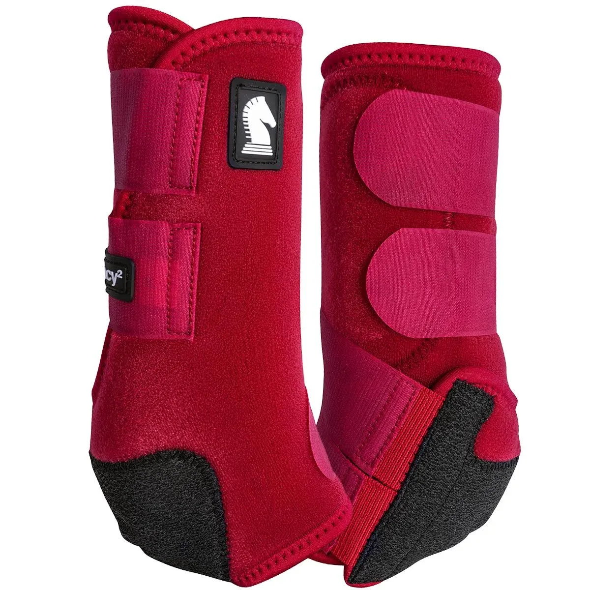 Classic Equine Legacy2 Front Support Boots Crimson Medium