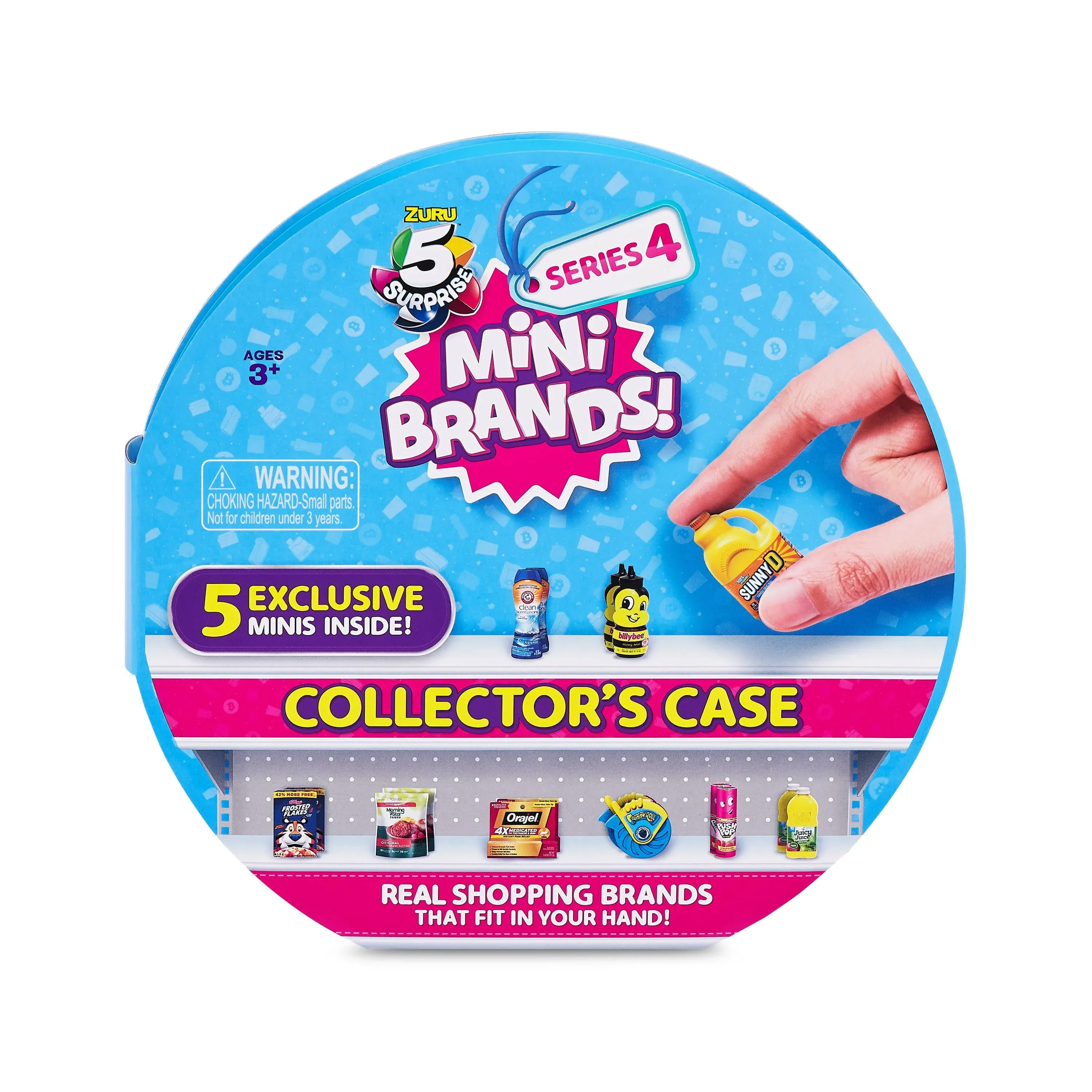 5 Surprise Mini Brands Series 4 Collectors Case with 5 Exclusive Minis by ZURU