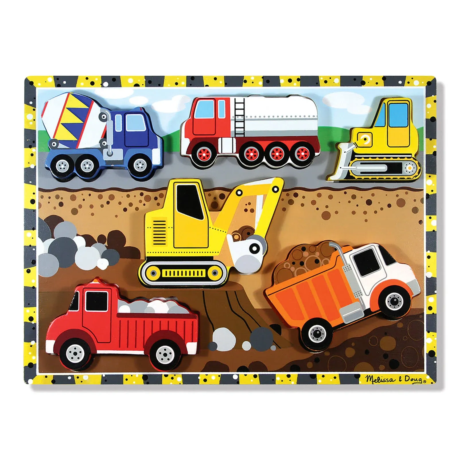 Melissa & Doug Construction Chunky Puzzle