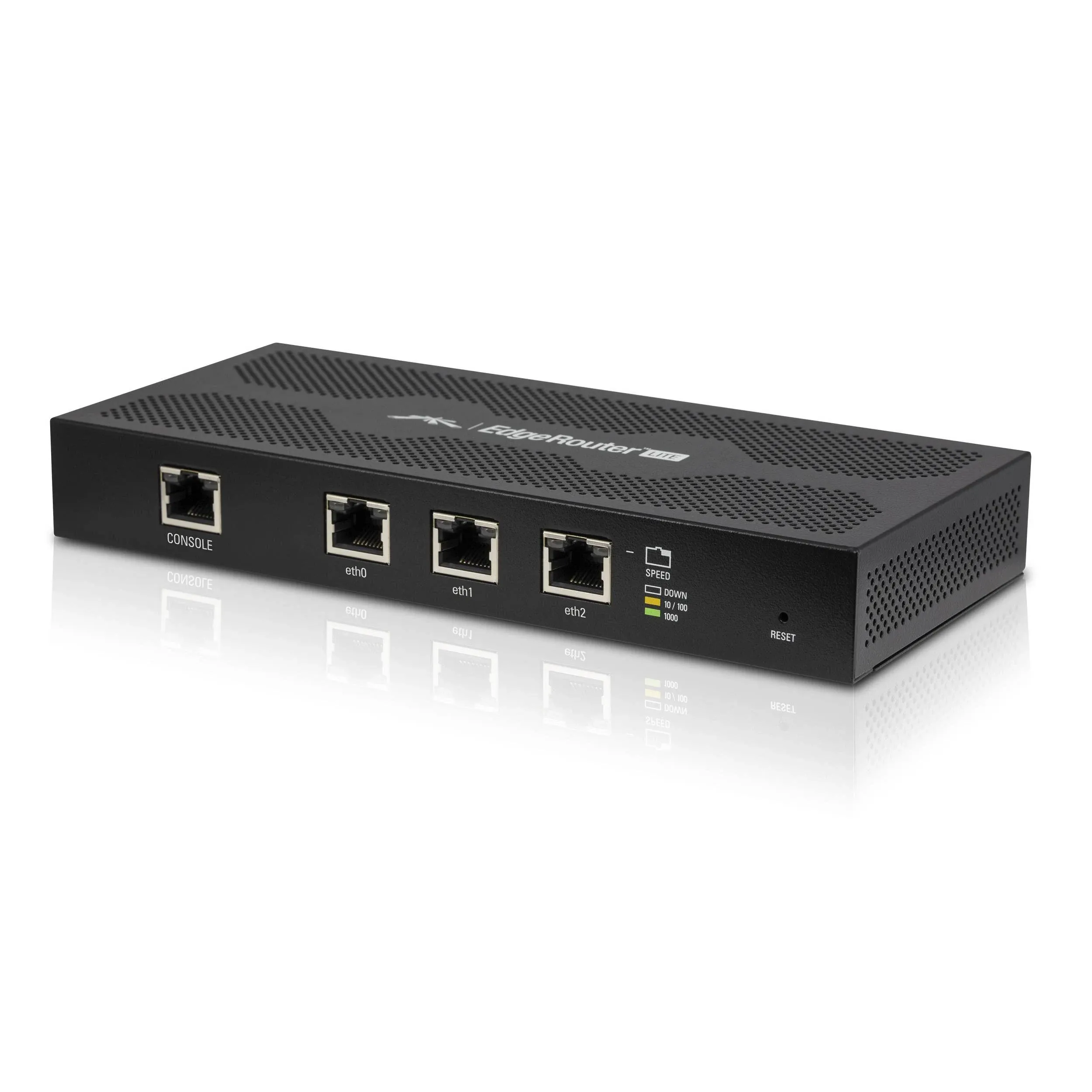 Ubiquiti Networks EdgeRouter Lite 3-Port Router ERLite-3 (Black) w/ AC Adapter