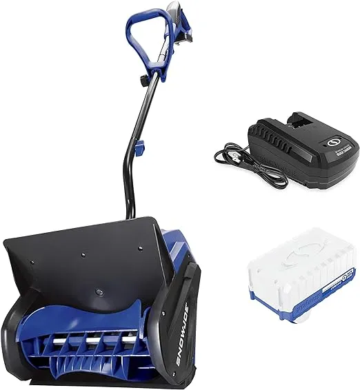 Snow Joe 24V-SS13 24-Volt IONMAX 13-Inch, Cordless Snow Shovel Kit, (w/ 4.0-Ah Battery + Charger), Blue