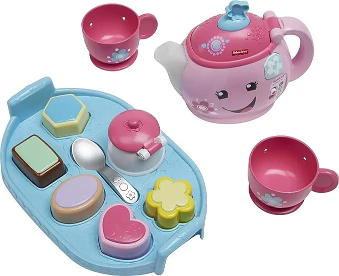 Fisher-Price Laugh & Learn Toddler Learning Toy Sweet Manners Tea Set With Smart Stages For Pretend Play Ages 18+ MonthsFisher-Price Laugh & Learn Toddler Learning Toy Sweet…