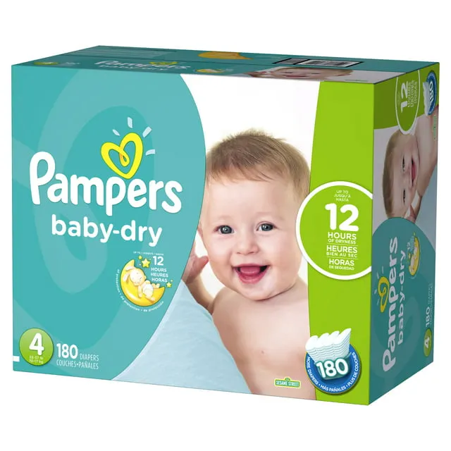 Pampers Baby Dry Diapers Size