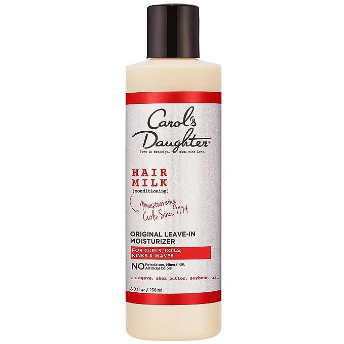 Curly Hair Products by Carol's Daughter, Hair Milk Original Leave In Moisturizer For Curls, Coils and Waves, with Agave and Shea Butter, Hair Moisturizer For Curly Hair, 8 Fl Oz (Packaging May Vary)Curly Hair Products by Carol's Daughter, Hair Milk Origi