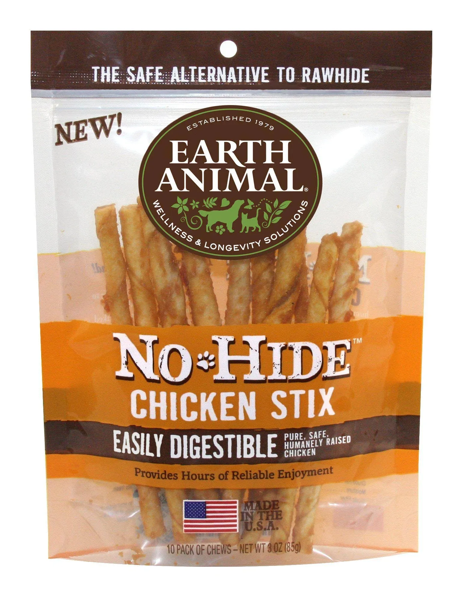 Earth Animal No Hide Chicken Stix