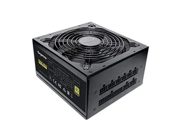 Segotep GM850 Power Supply 850W, PCIe 5.0 & ATX 3.0 Full Modular 80 Plus Gold Certified Gaming PSU for NVIDIA RTX 20/30/40 Series and AMD Graphics Cards, 100% Japanese 105°C Capacitor, 5 Year Warranty