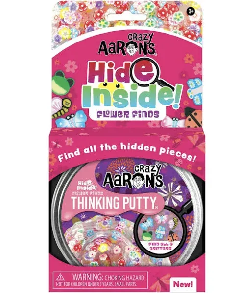 Crazy Aarons Putty Flower Finds - Hide Inside 4&#034; NEW in package