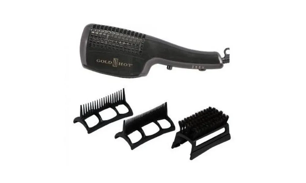 Gold N Hot Gh2275 Professional 875 Watt Styler Dryer with Comb Attachments, Gold