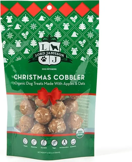 Lord Jameson Holiday Cobbler Dog Treats, 6-oz