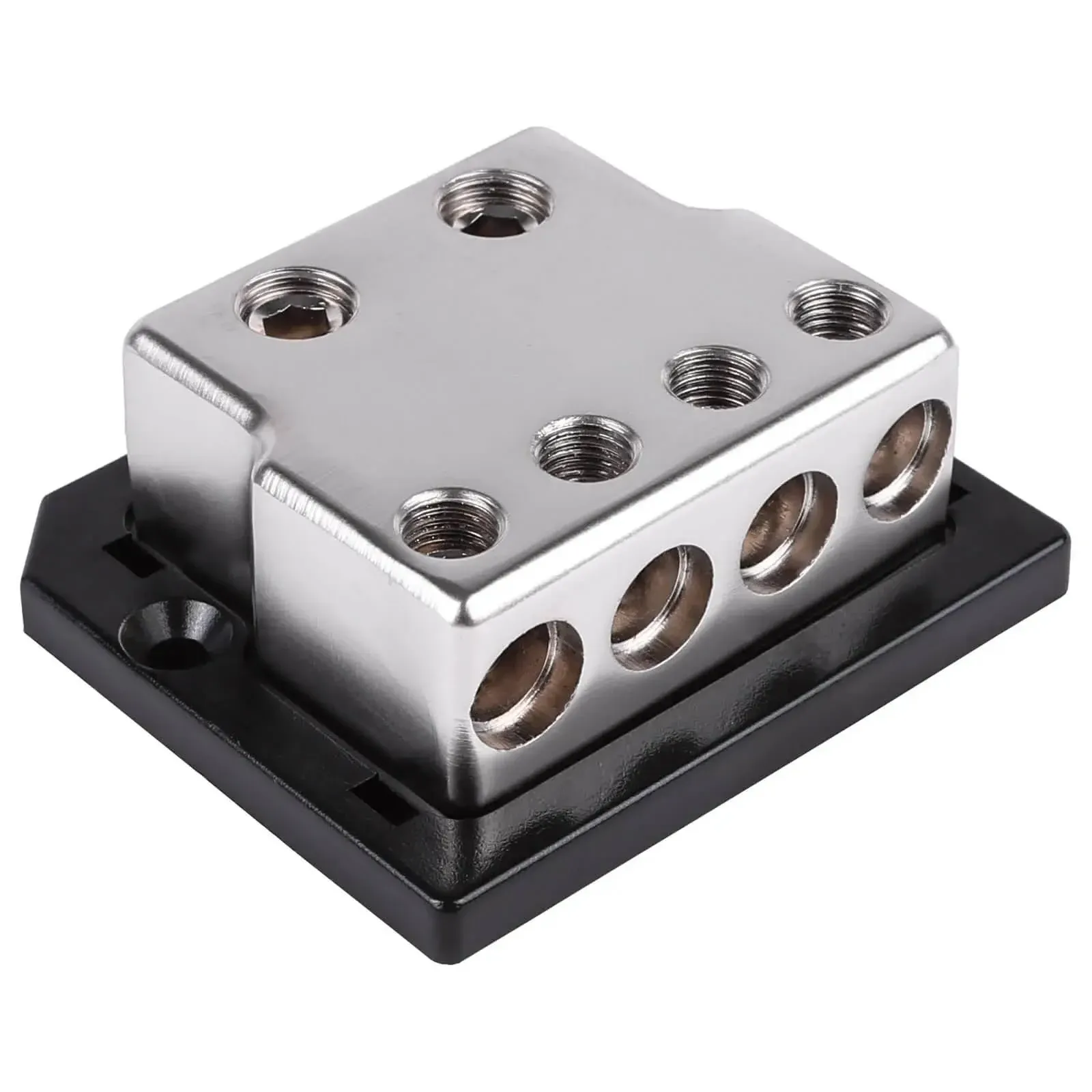 NEW SKAR AUDIO X2 1/0 GA INPUT TO X4 4 GA OUT DISTRIBUTION BLOCK | SK-DIST-BLK4