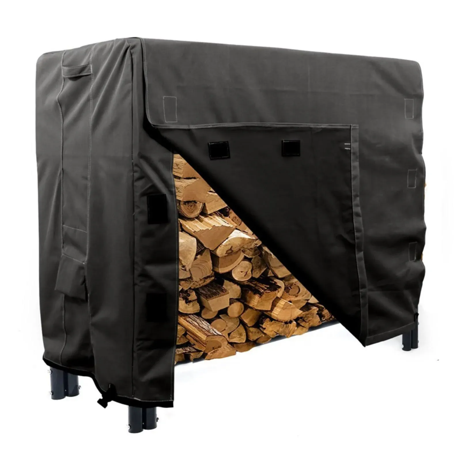 KHOMO Gear Heavy Duty 4 ft. Log Rack Cover Black