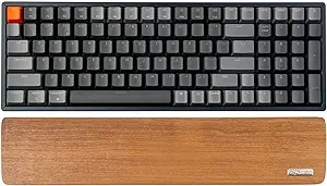 Descanso de pulso de madeira Keychron para teclado mecânico-