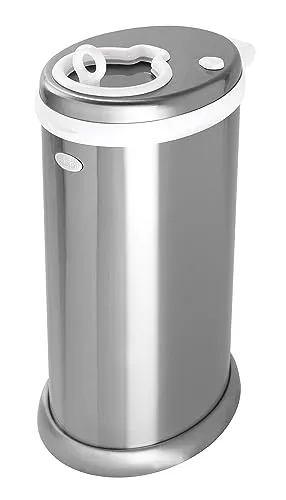 Ubbi Steel Diaper Pail, Gray