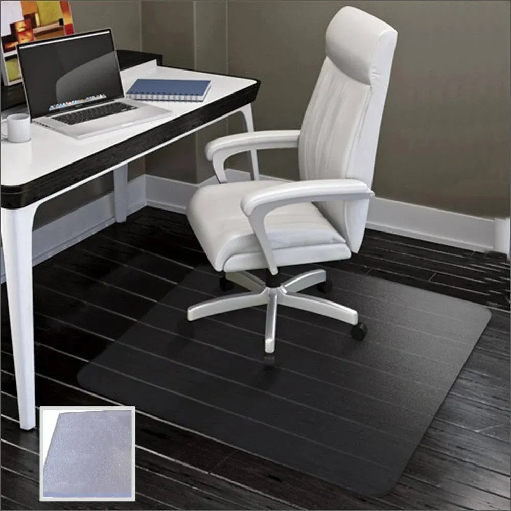 SHAREWIN Office Chair Mat for Hard Floors - 47&#039;&#039;×47&#039;&#039;,Heav<wbr/>y Duty Clear Wood/Tile