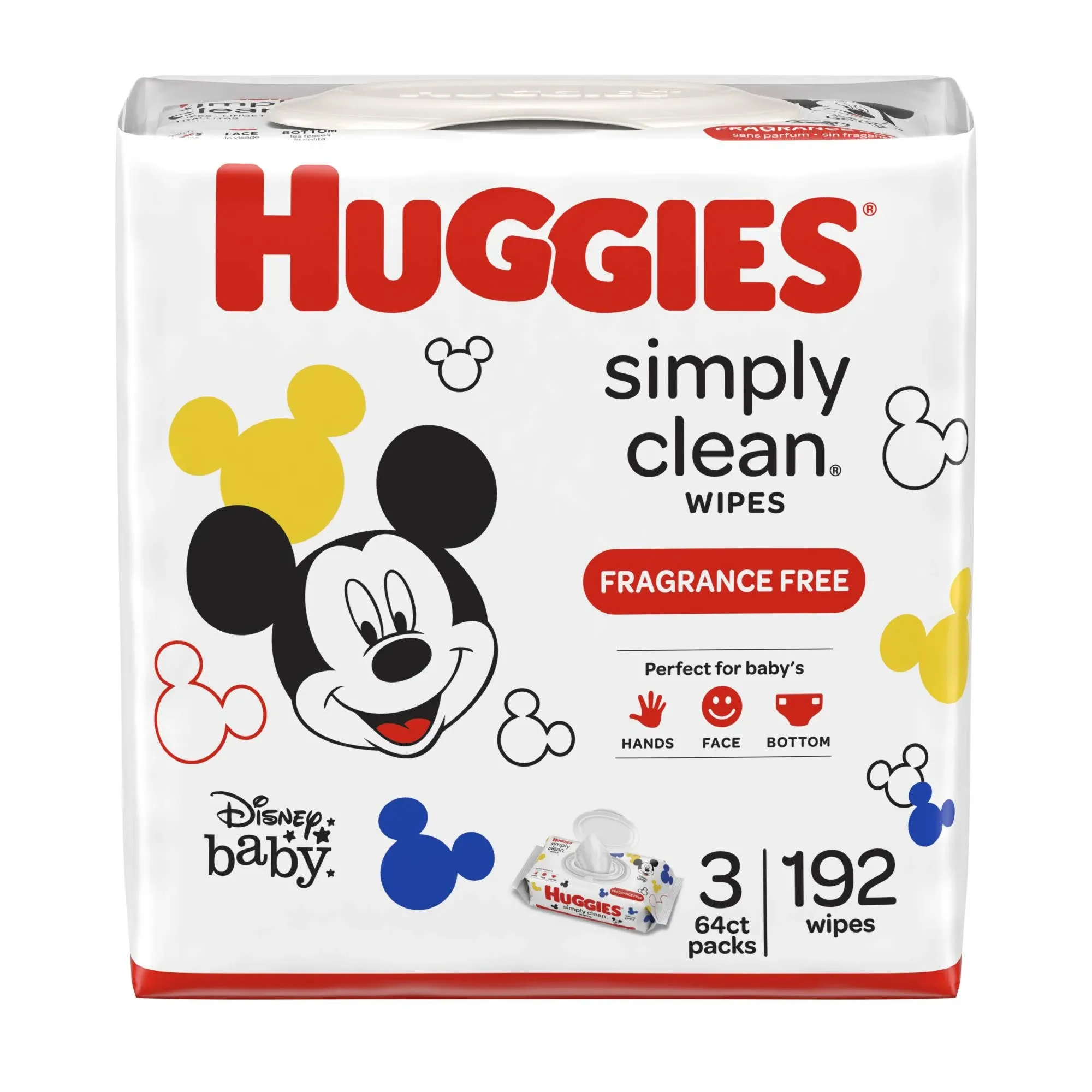 Huggies Simply Clean Baby Wipes, Fragrance Free