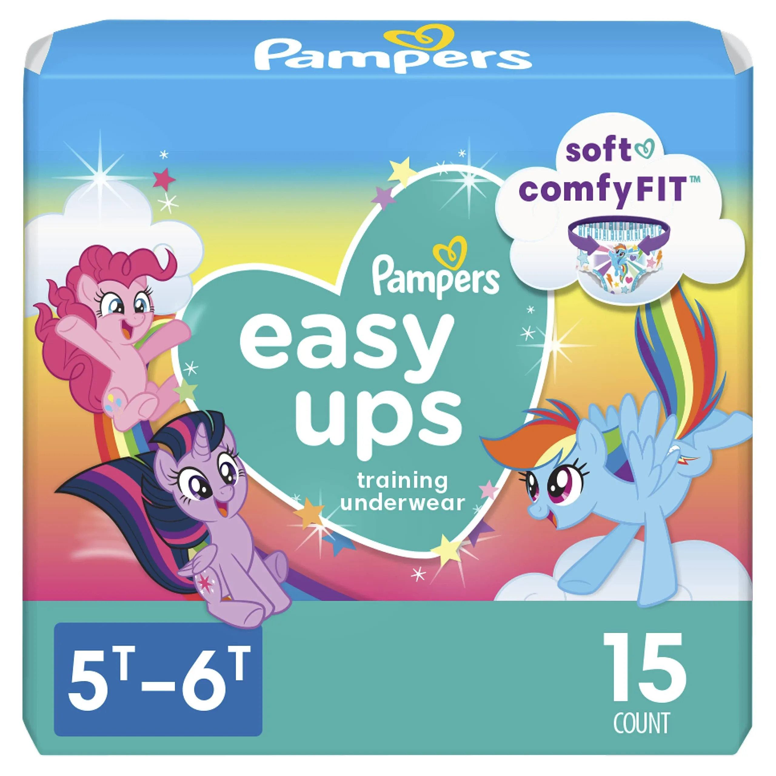 Pampers Girls Easy Ups Size 5T-6T 15ct